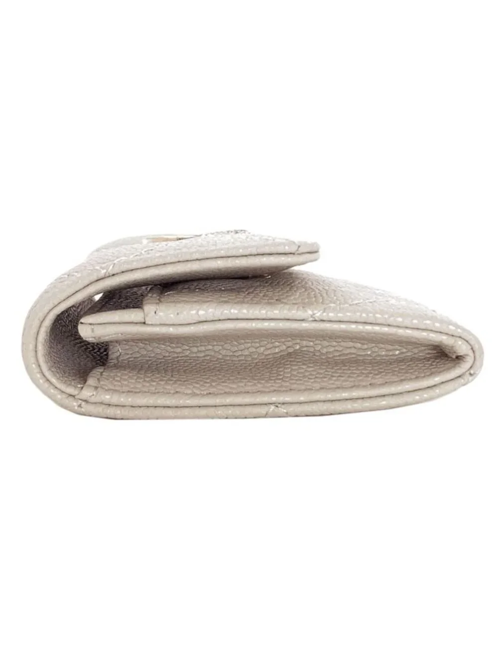 Chanel CC Logo Quilted Gold Coin Case Grained Calfskin